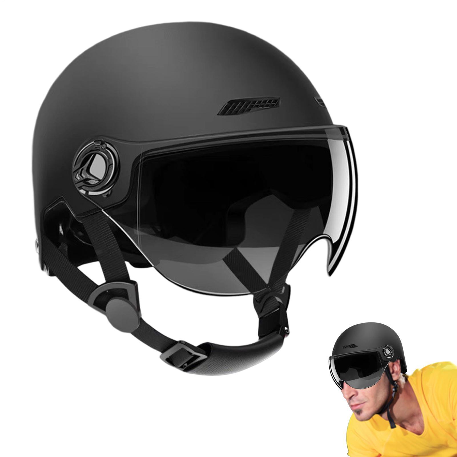 Motorcycle Helmet Sun Visor Inner - Erkekler Motosiklet Kaskı Yarım Yüz Koruması