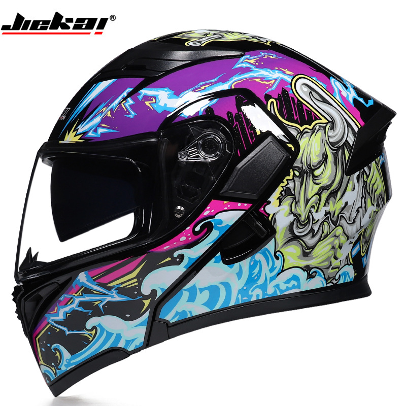 Full Face Helmet Carbon Fiber - W Bluetooth Buğu Önleyici Çift Vizörlü