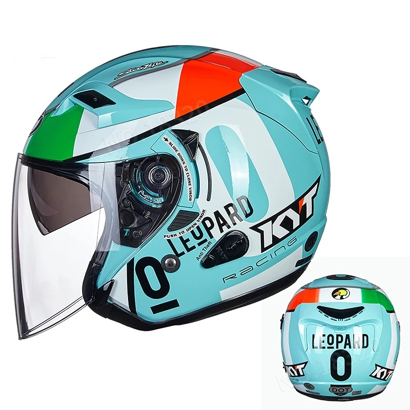 Open Face Helmet Retro Vintage - KYT motosiklet kask Jet Vintage kask