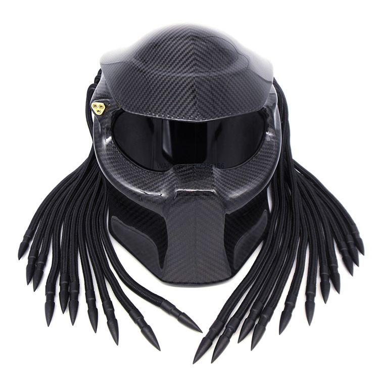 Full Face Helmet Carbon Fiber - Karbon Fiber Siyah Motosiklet Kaskı Tam