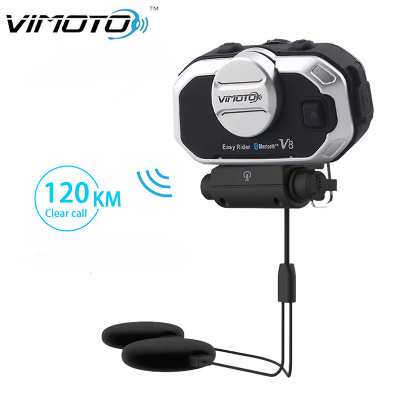Motorcycle Helmet Bluetooth Built In - Vimoto V8 Motosiklet Kask Kulaklık Bluetooth