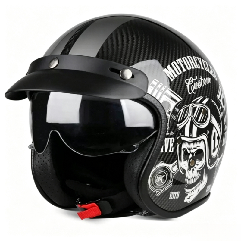 Motorcycle Helmet Sun Visor Inner - Darbelere Dayanıklı, 3/4 Açık Yüz Tipi,
