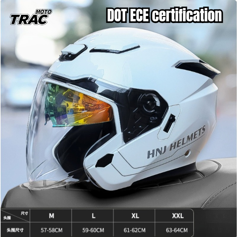 Motorcycle Helmet Bluetooth Built In - Sıcak motosiklet yarım kask 3/4 kask