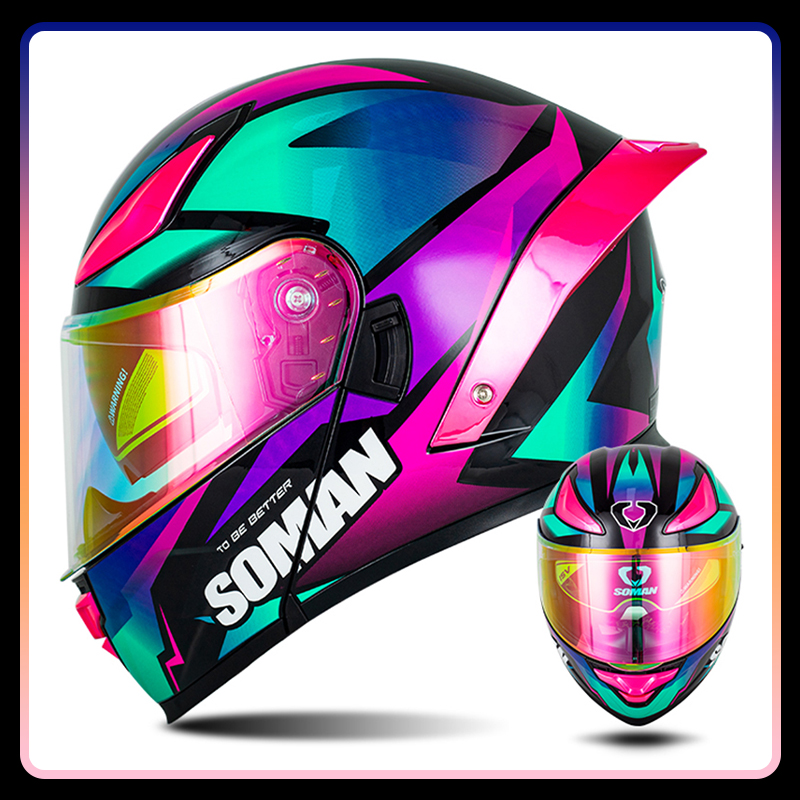 DOT Onaylı Tam Yüz Motosiklet  - Flip Up Helmet Dual Visor incelemesi ve fiyatı