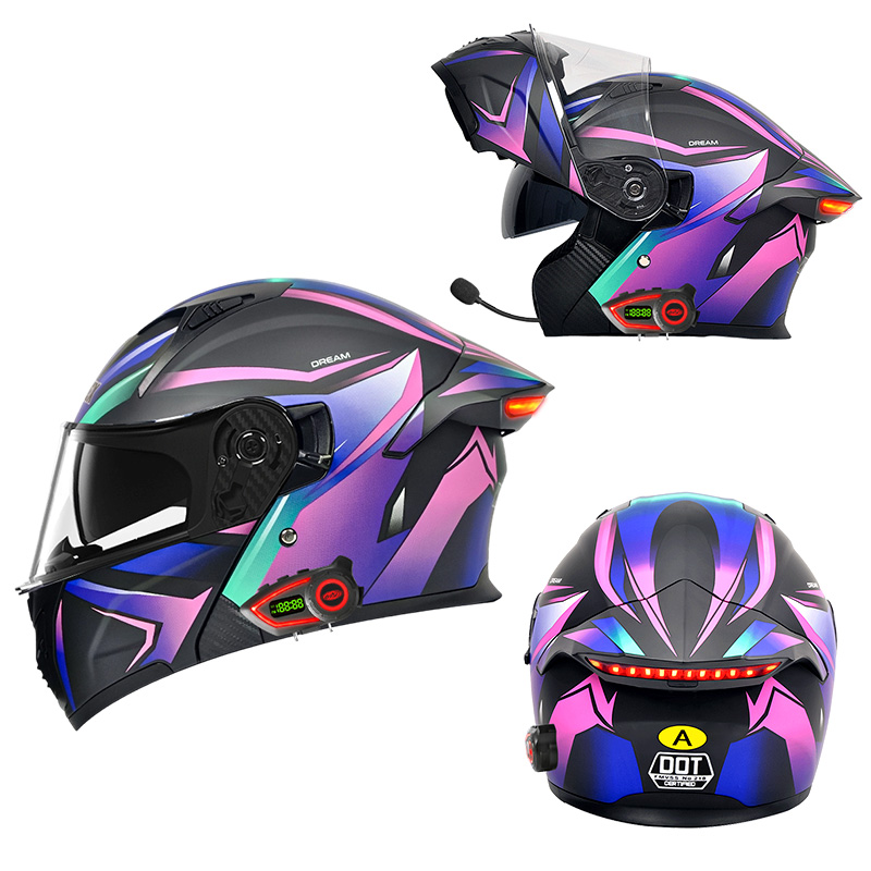 DOT Motosiklet Kaskları Çift V - Modular Motorcycle Helmet Dot Approved incelemesi ve fiyatı