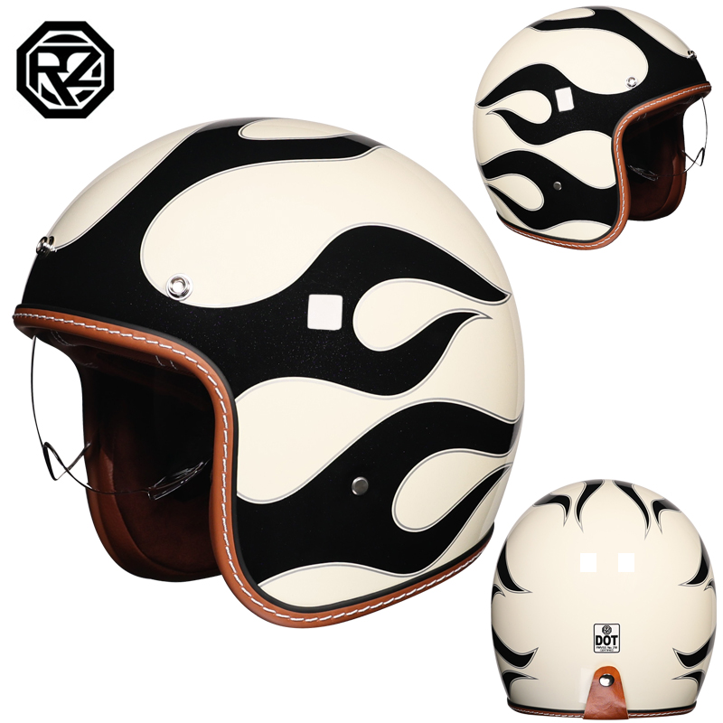 Retro Açık Yüz Motosiklet Kask - Open Face Helmet Retro Vintage incelemesi ve fiyatı