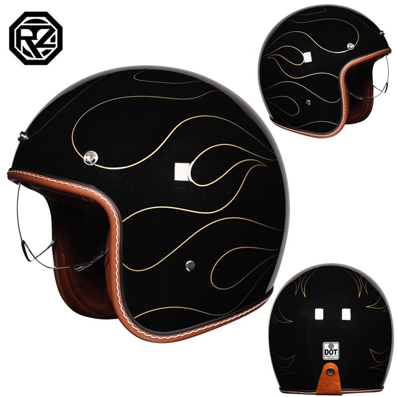 Retro Açık Yüz Motosiklet Kask - Open Face Helmet Retro Vintage incelemesi ve fiyatı
