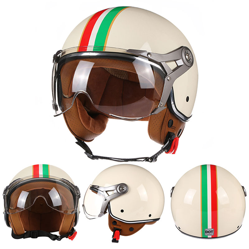 Açık Yüz Tipi 3/4 Motosiklet K - Open Face Helmet Retro Vintage incelemesi ve fiyatı