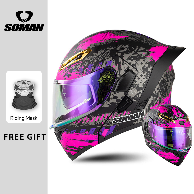 Erkek Motosiklet Kaskı DOT Ona - Flip Up Helmet Dual Visor incelemesi ve fiyatı
