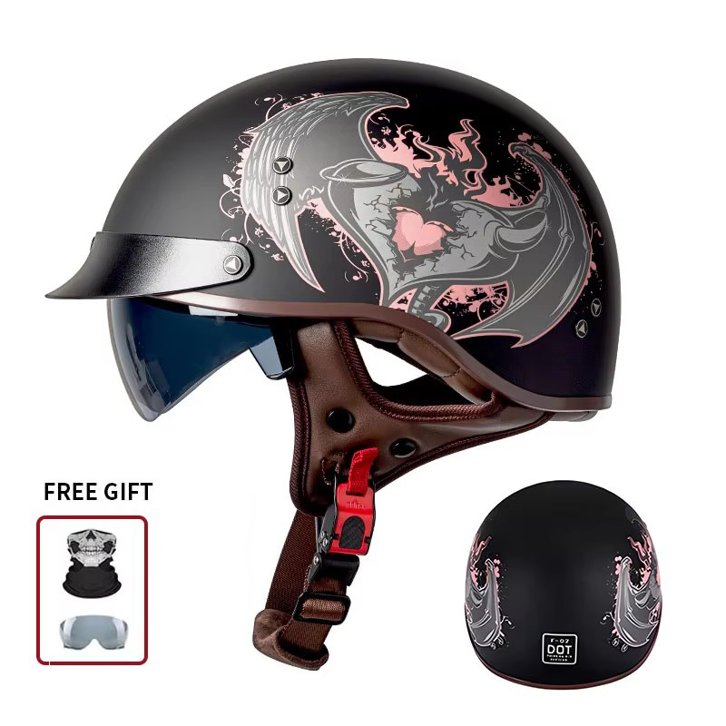 Özel Bulldog Motor Pistonu Bas - Open Face Helmet Retro Vintage incelemesi ve fiyatı