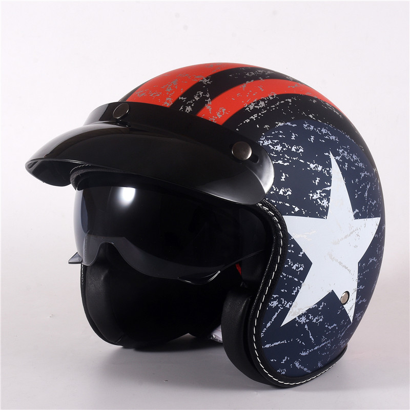 Yarım yüz bağbozumu motosiklet - Open Face Helmet Retro Vintage incelemesi ve fiyatı