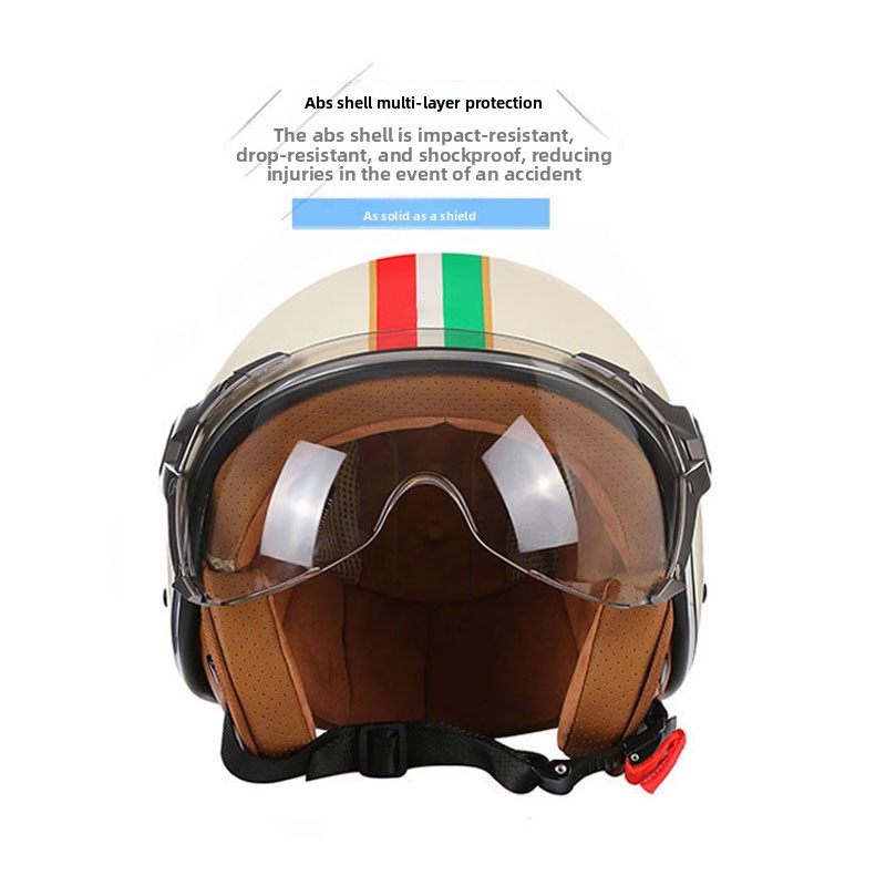 Motosiklet Kaskı Retro Kask Mo - Open Face Helmet Retro Vintage incelemesi ve fiyatı