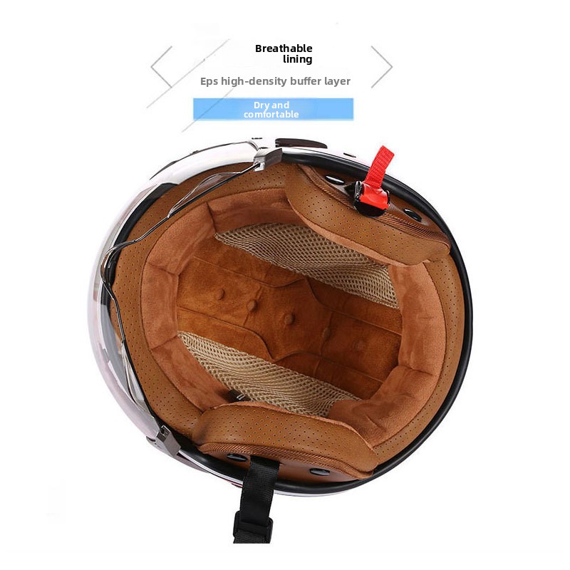 Motosiklet Kaskı Retro Kask Mo - Open Face Helmet Retro Vintage incelemesi ve fiyatı