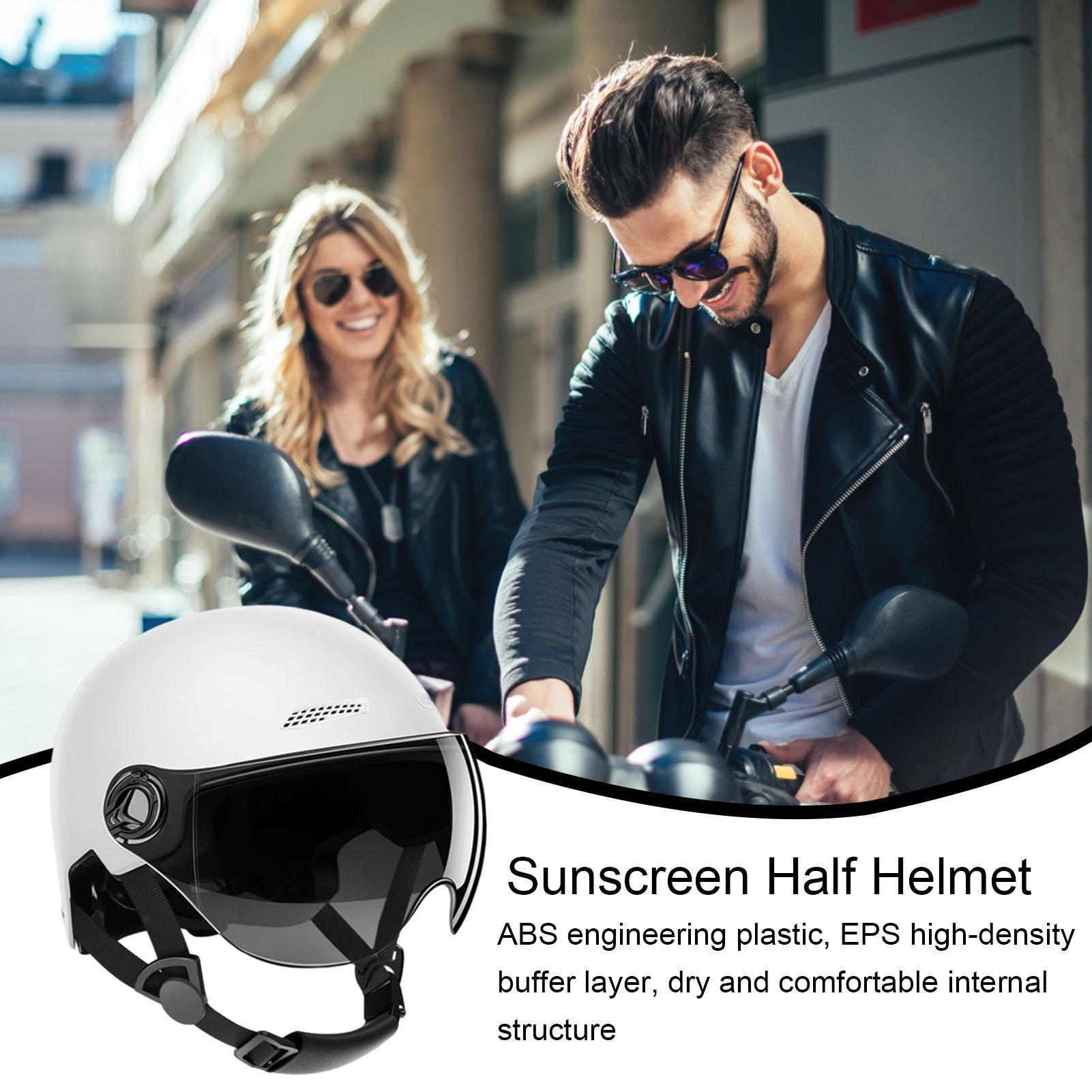Erkekler Motosiklet Kaskı Yarı - Motorcycle Helmet Sun Visor Inner incelemesi ve fiyatı