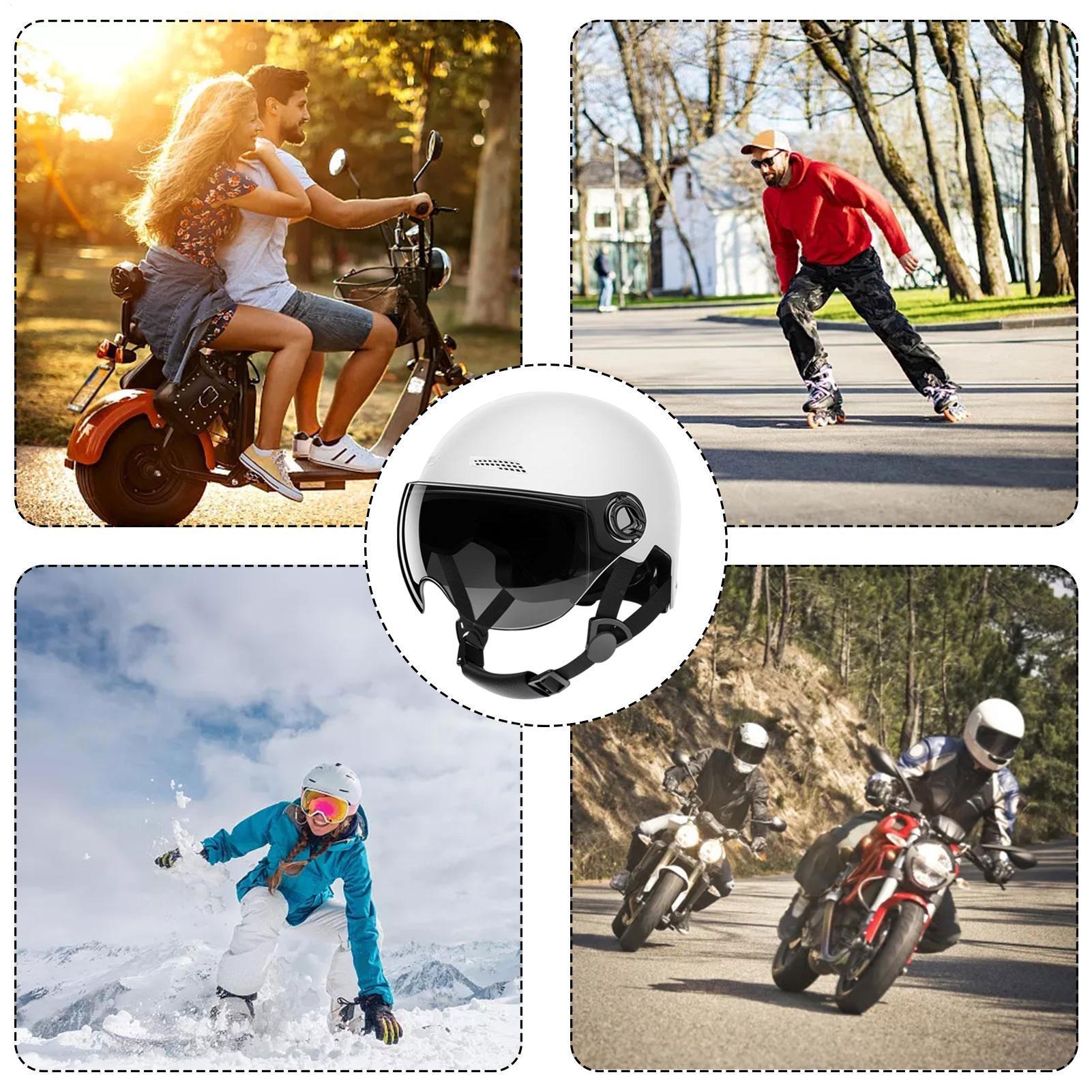Erkekler Motosiklet Kaskı Yarı - Motorcycle Helmet Sun Visor Inner incelemesi ve fiyatı