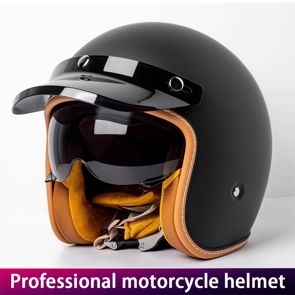 DOT Sertifikalı Retro 3/4 Açık - Open Face Helmet Retro Vintage incelemesi ve fiyatı