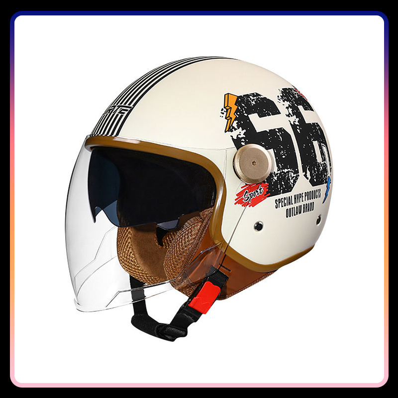 DOT Onaylı Retro Yarı açık Kas - Open Face Helmet Retro Vintage incelemesi ve fiyatı