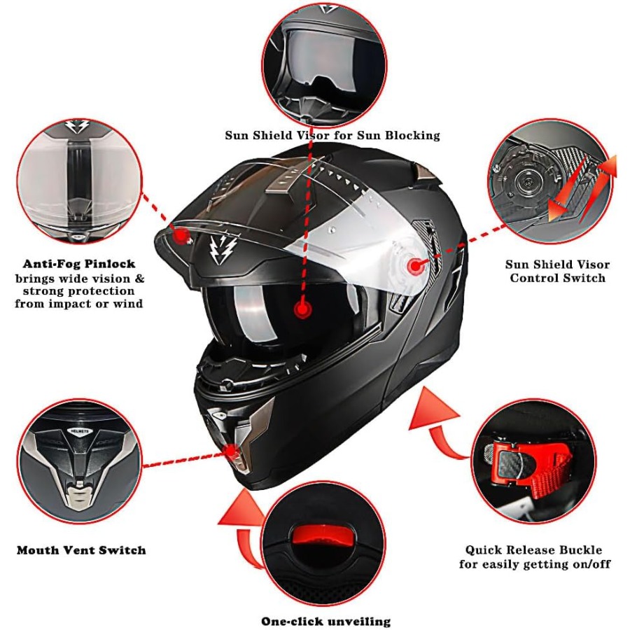 Yetişkinler için Sokak Sürüşün - Motorcycle Helmet Sun Visor Inner incelemesi ve fiyatı