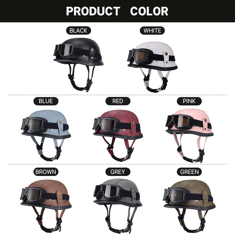 Alman Yarım Vintage Kask Klasi - Open Face Helmet Retro Vintage incelemesi ve fiyatı