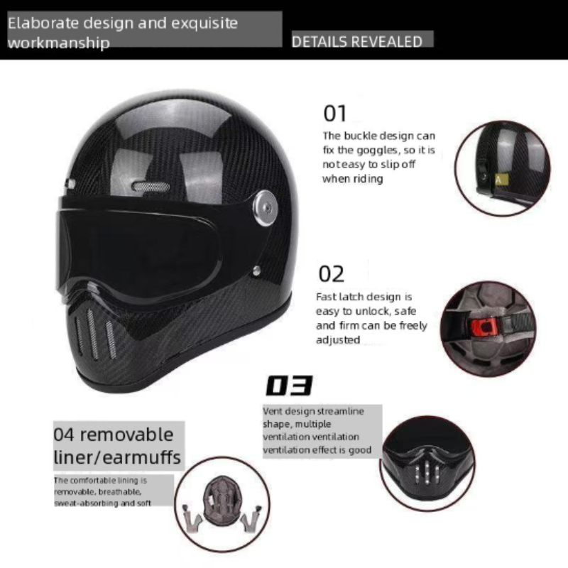C-Ridng Hakiki Karbon Fiber Ma - Full Face Helmet Carbon Fiber incelemesi ve fiyatı