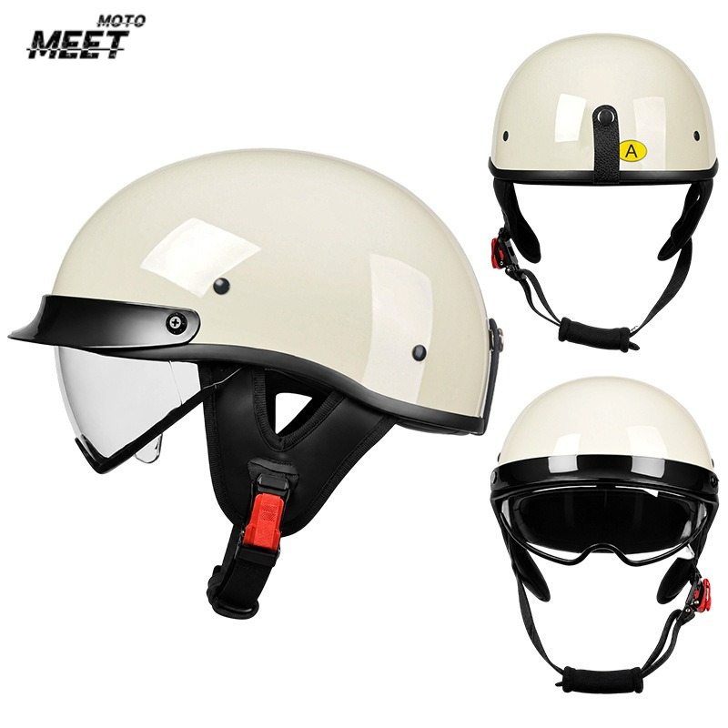 Vintage Açık Yüz Motosiklet Ka - Open Face Helmet Retro Vintage incelemesi ve fiyatı