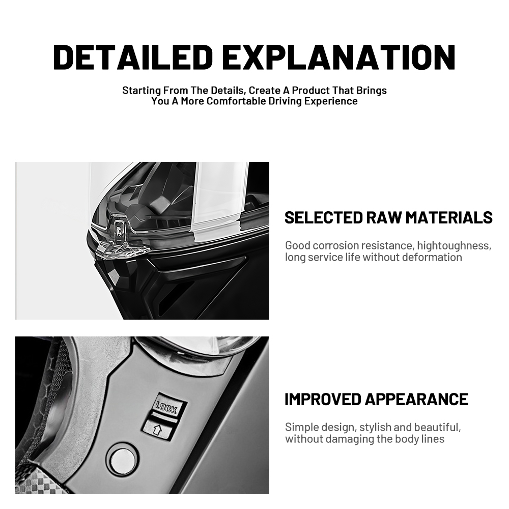 Tam Yüz Motosiklet Kaskı Çift  - Motorcycle Helmet Sun Visor Inner incelemesi ve fiyatı