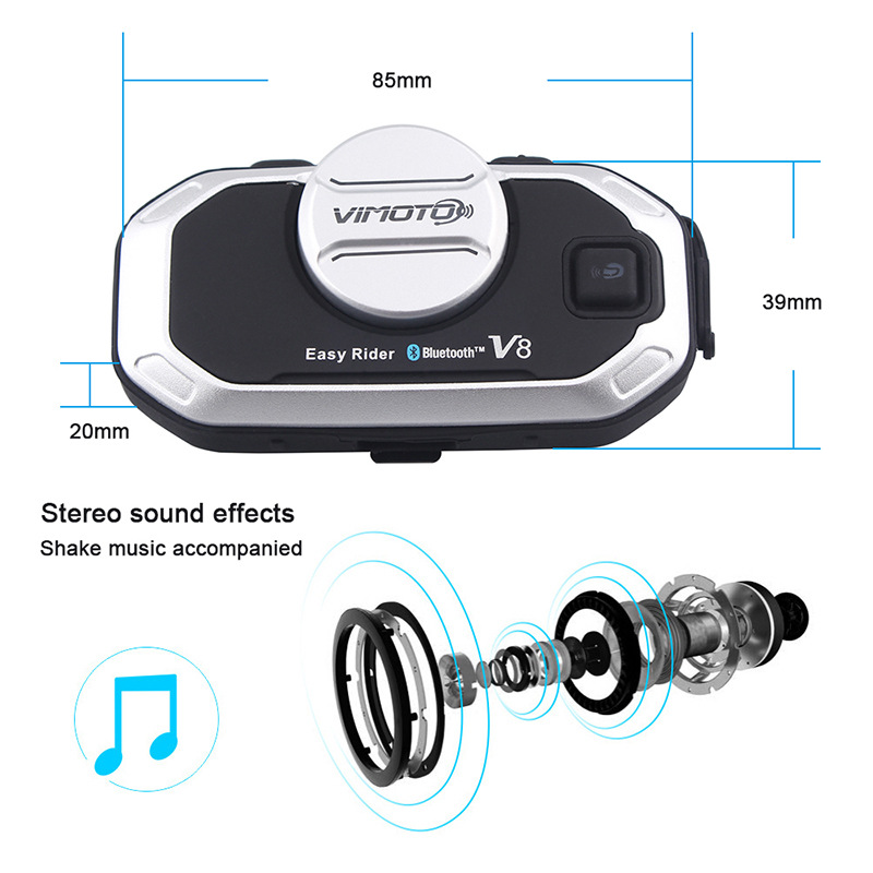 Vimoto V8 Motosiklet Kask Kula - Motorcycle Helmet Bluetooth Built In incelemesi ve fiyatı
