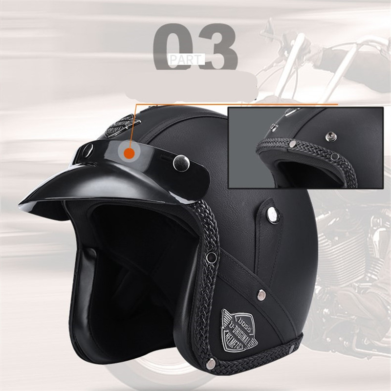 Yeni varış kaskları açık yüz 3 - Open Face Helmet Retro Vintage incelemesi ve fiyatı