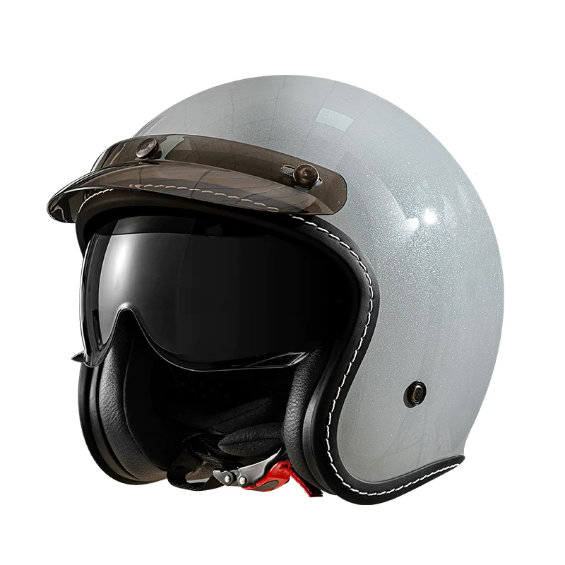 Retro Açık Yüz 3/4 Yarım Motos - Motorcycle Helmet Sun Visor Inner incelemesi ve fiyatı