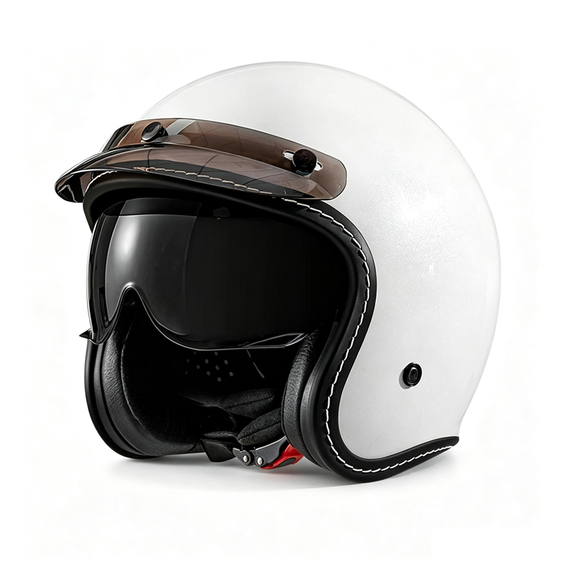 Retro Açık Yüz 3/4 Yarım Motos - Motorcycle Helmet Sun Visor Inner incelemesi ve fiyatı