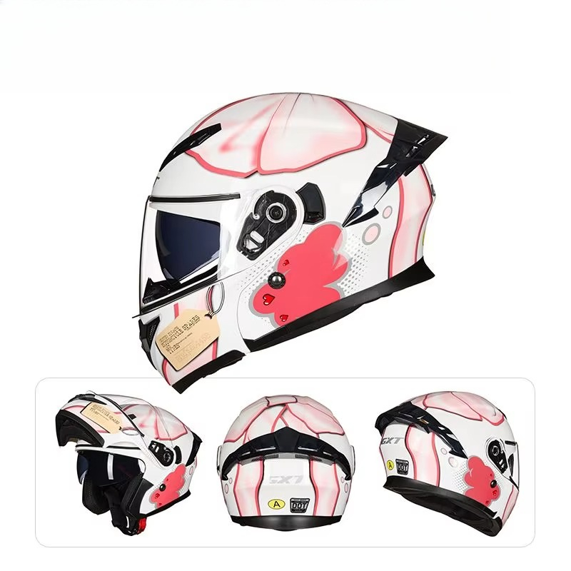 DOT Onaylı Tam Yüz Kaskları Ka - Modular Motorcycle Helmet Dot Approved incelemesi ve fiyatı
