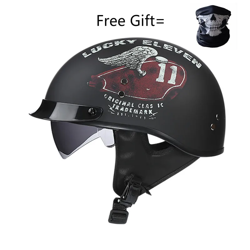 Vintage Yarım Yüz Motosiklet K - Motorcycle Helmet Sun Visor Inner incelemesi ve fiyatı