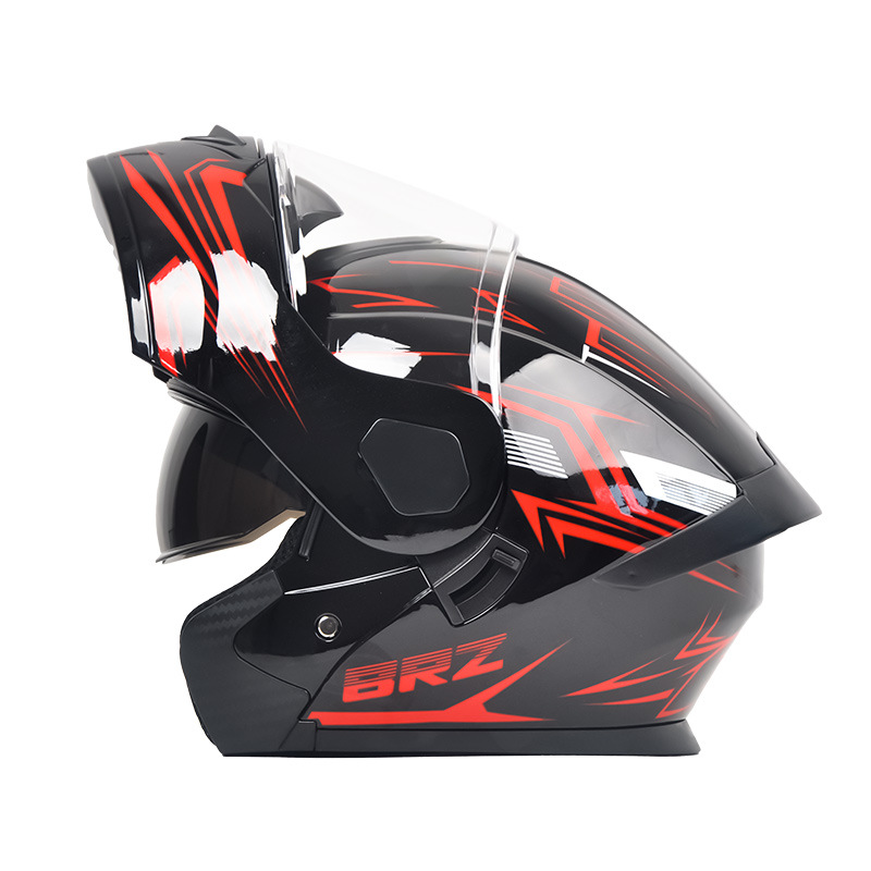 ABS Flip-Up Kask Açık Yüz Moto - Flip Up Helmet Dual Visor incelemesi ve fiyatı